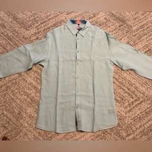 BESPOKE Men’s Light Blue Large Long Sleeve Button Up